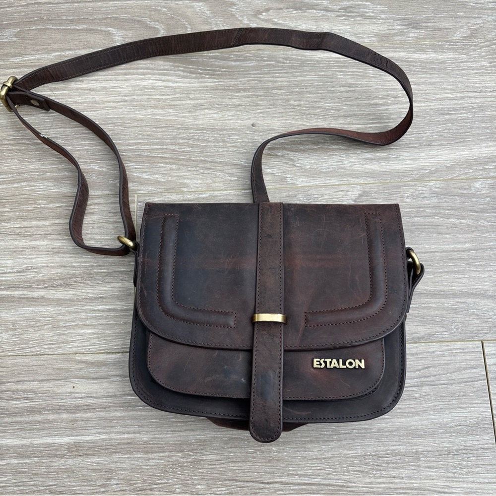 Estalon Brown Leather Bag